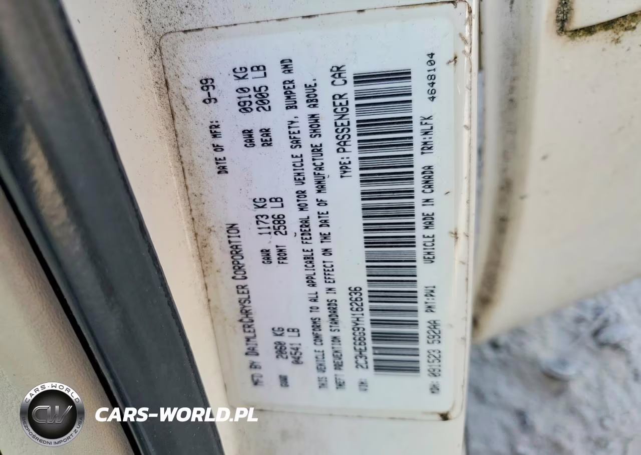 2000 Chrysler 300M VIN:2C3HE66G9YH162636 - 12