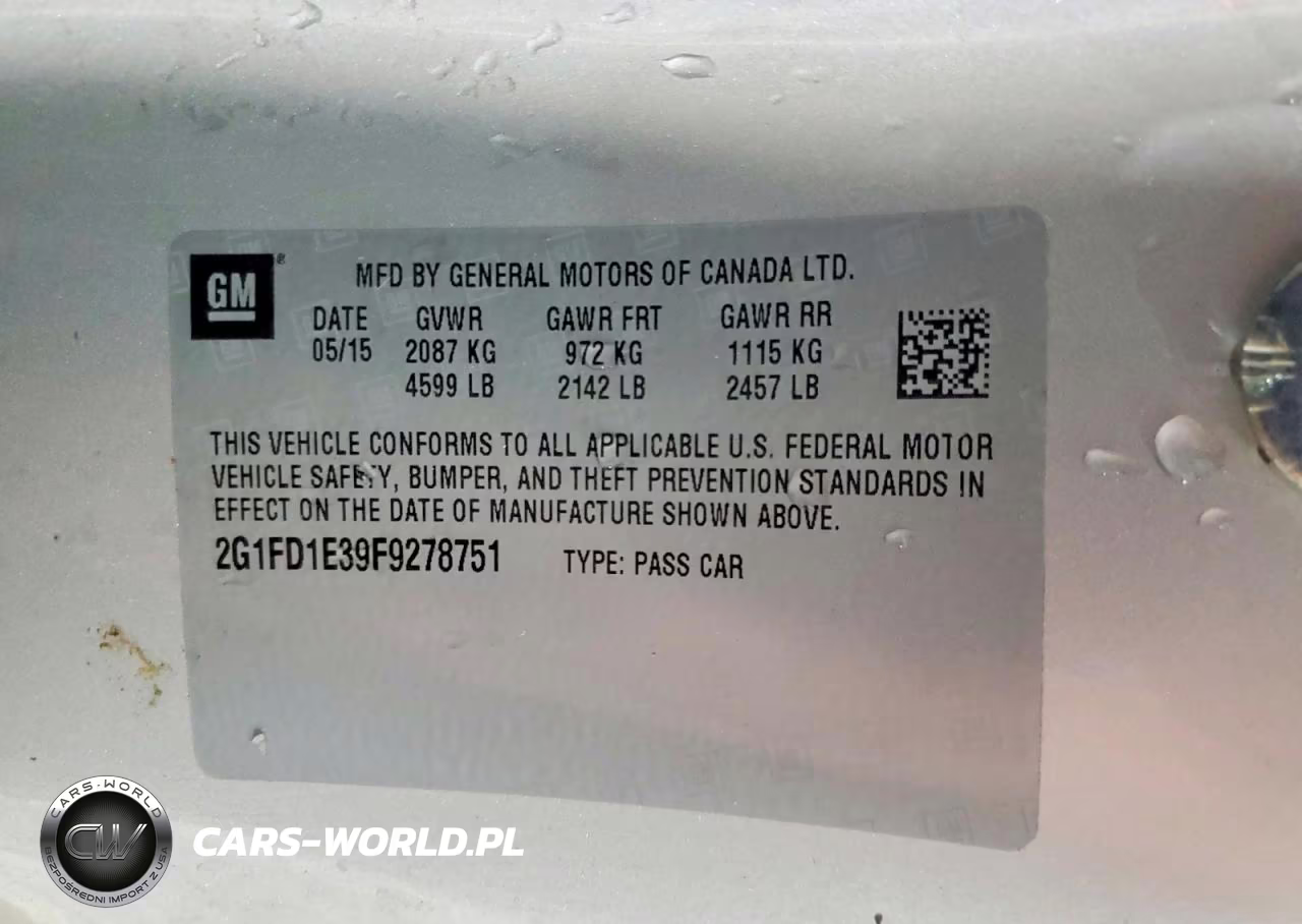 2015 Chevrolet Camaro Lt VIN:2G1FD1E39F9278751 - 13