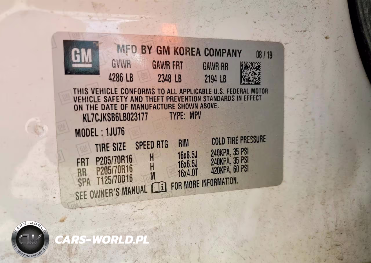 2020 Chevrolet Trax Ls VIN:KL7CJKSB6LB023177 - 12