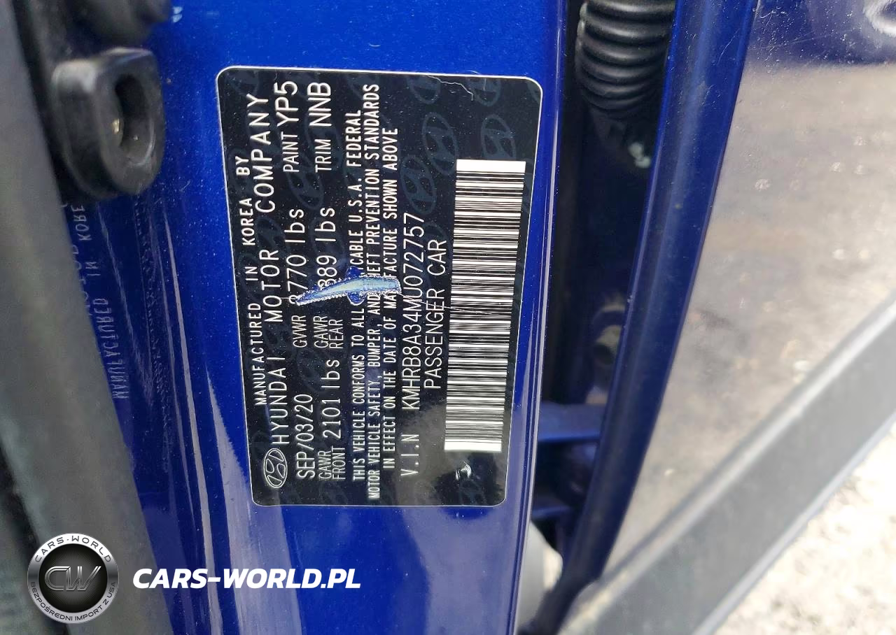 2021 Hyundai Venue Se VIN:KMHRB8A34MU072757 - 12