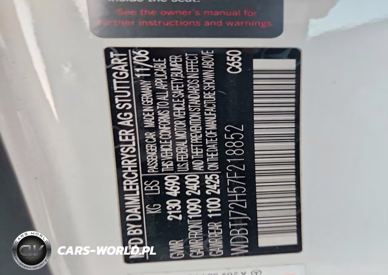 2007 Mercedes-Benz Clk 550 VIN:WDBTJ72H57F218852 - 12