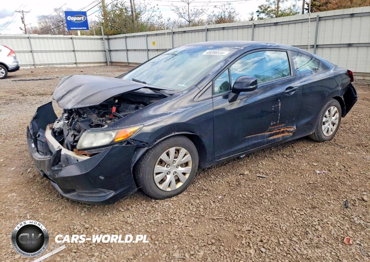 2012 Honda Civic Lx VIN:2HGFG3B59CH512499 - 1
