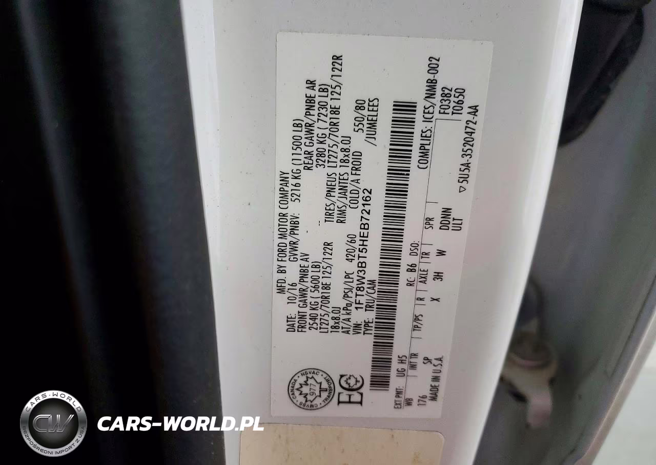 2017 Ford F350 Super Duty VIN:1FT8W3BT5HEB72162 - 13