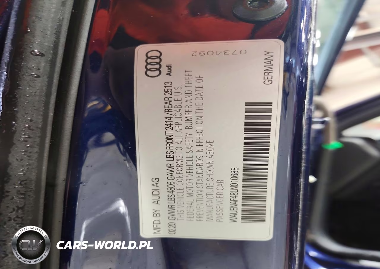 2020 Audi A4 Premium Plus VIN:WAUENAF48LN010688 - 12