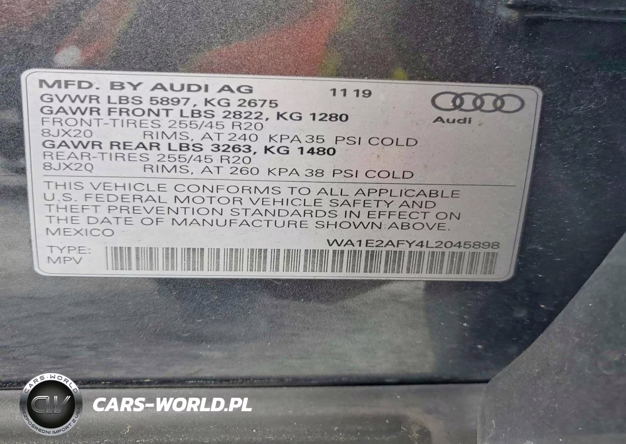 2020 Audi Q5 E Premium Plus VIN:WA1E2AFY4L2045898 - 13