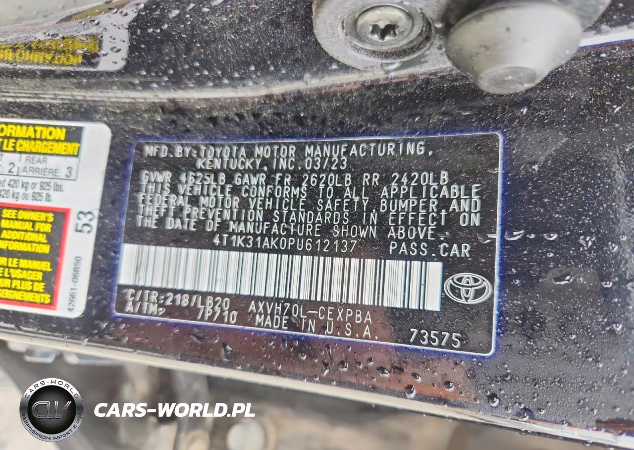 2023 Toyota Camry Hybrid Xse VIN:4T1K31AK0PU612137 - 12