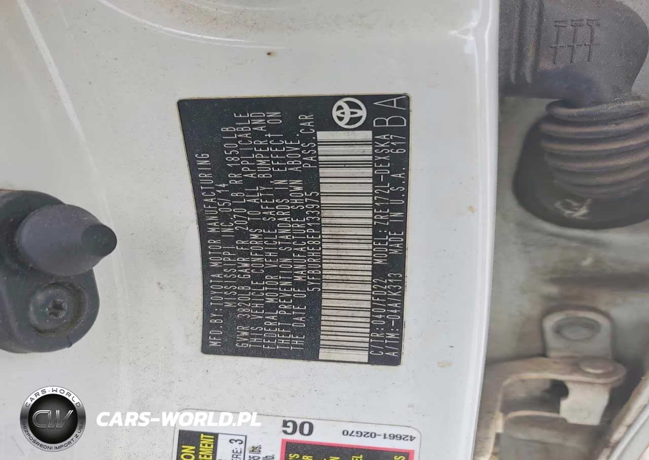 2014 Toyota Corolla S VIN:5YFBURHE8EP133975 - 12