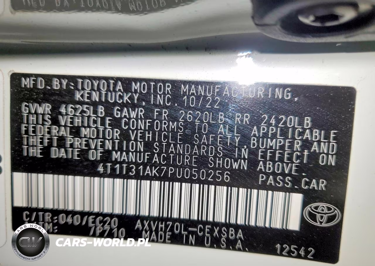 2023 Toyota Camry VIN:4T1T31AK7PU050256 - 12