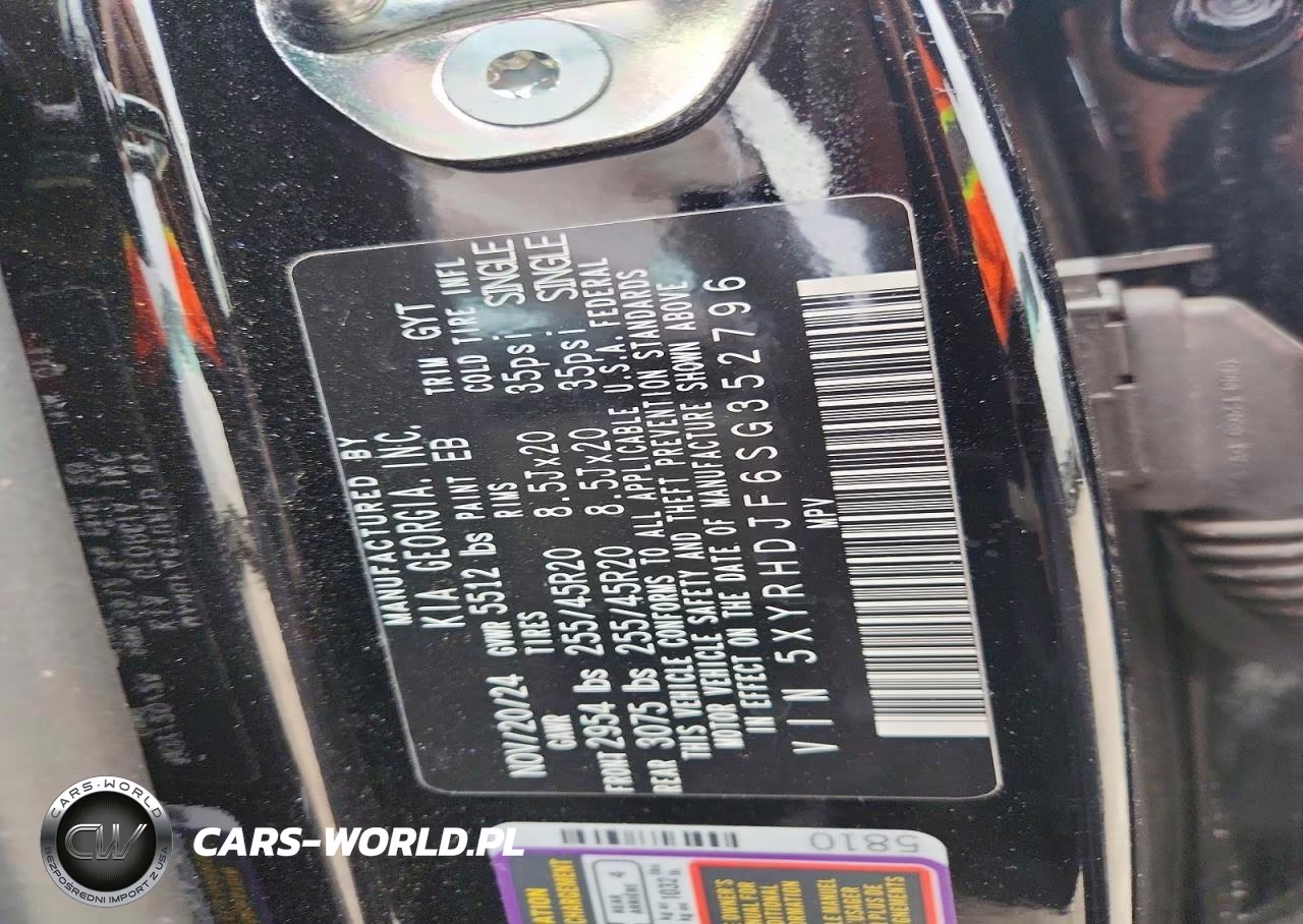 2025 Kia Sorento X-Line Ex VIN:5XYRHDJF6SG352796 - 12