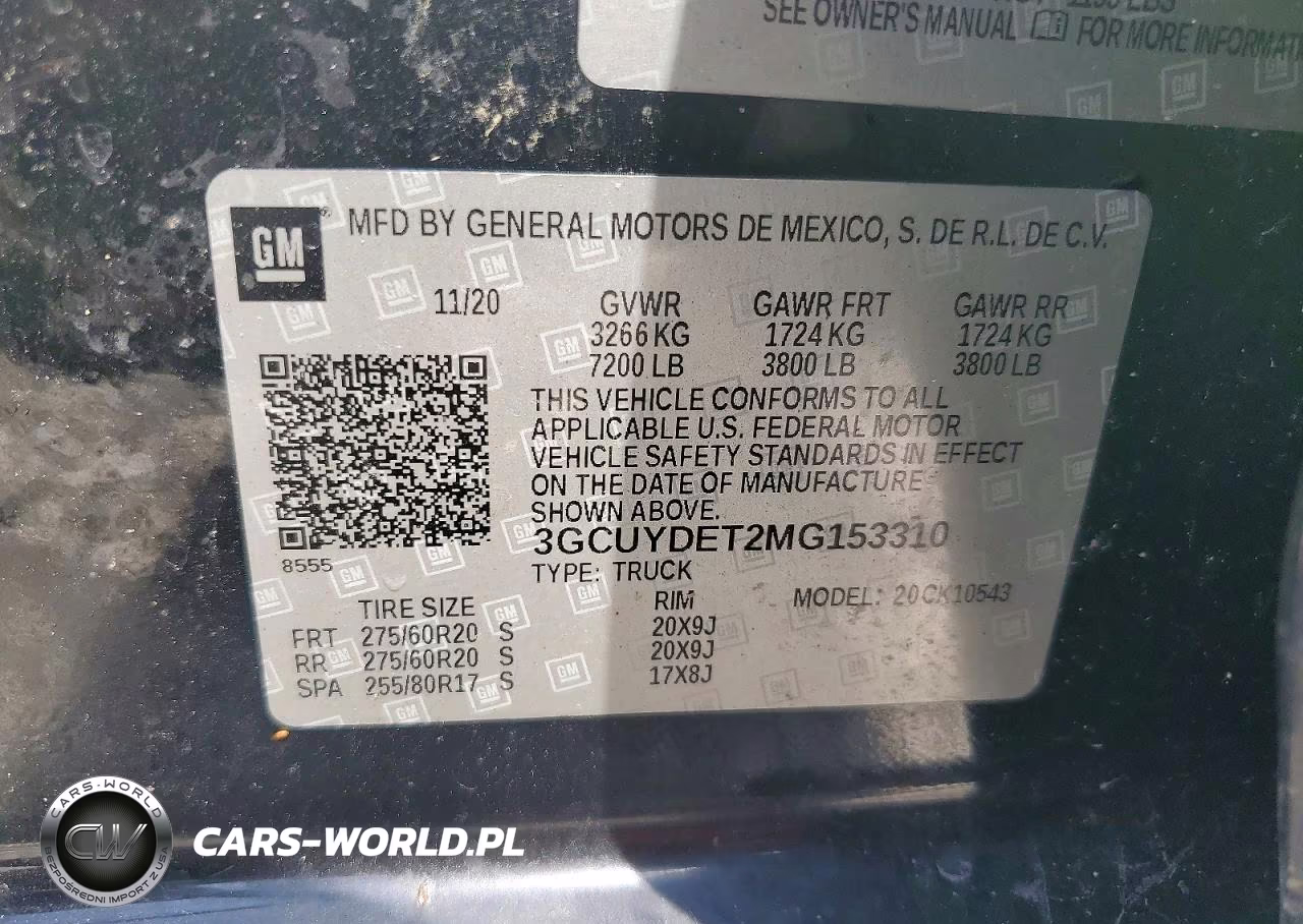 2021 Chevrolet Silverado K1500 Lt VIN:3GCUYDET2MG153310 - 12