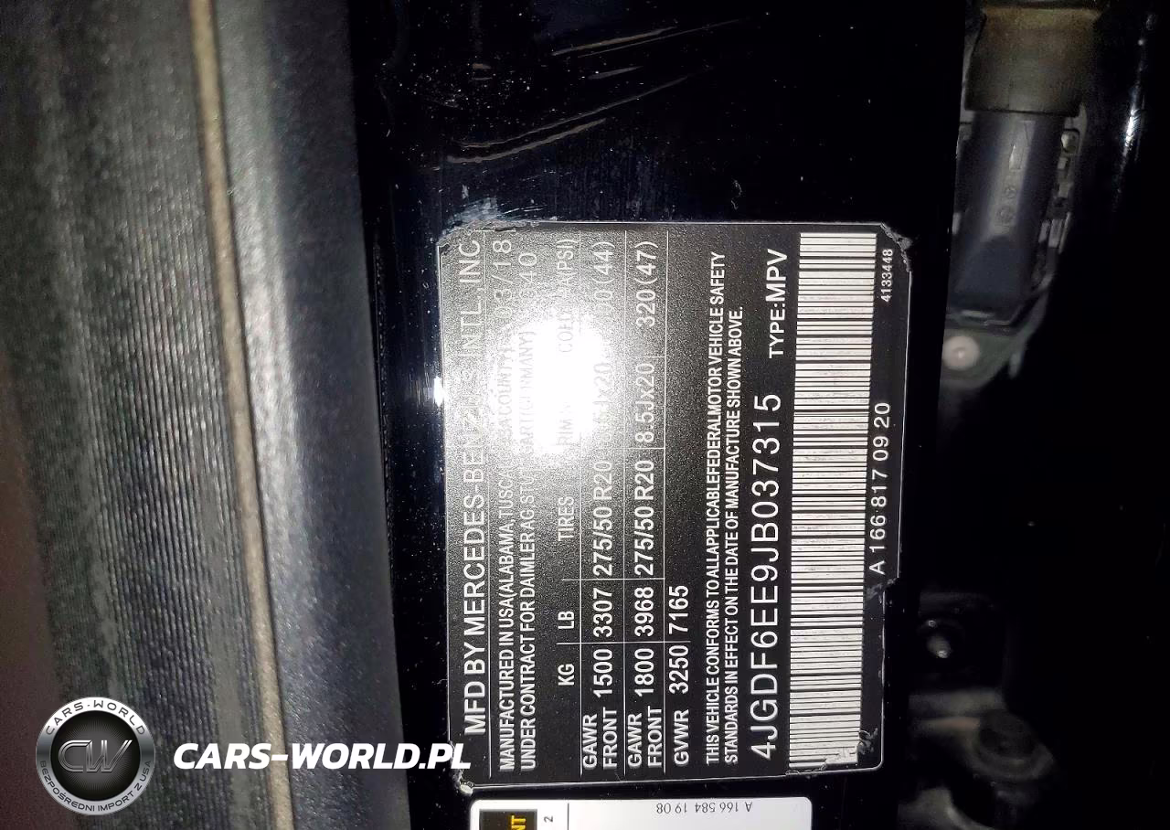 2018 Mercedes-Benz Gls 450 4Matic VIN:4JGDF6EE9JB037315 - 13