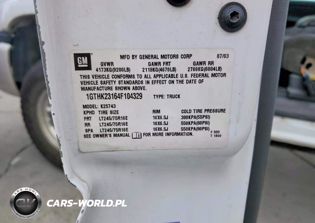 2004 GMC Sierra K2500 Heavy Duty VIN:1GTHK23164F104329 - 13