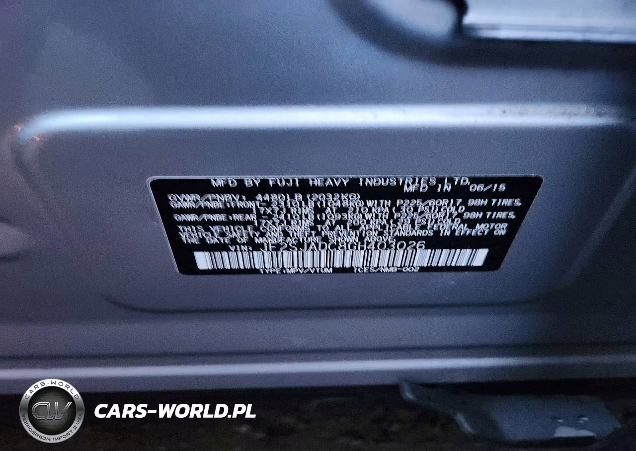 2016 Subaru Forester 2.5I Premium VIN:JF2SJADC8GH403026 - 13
