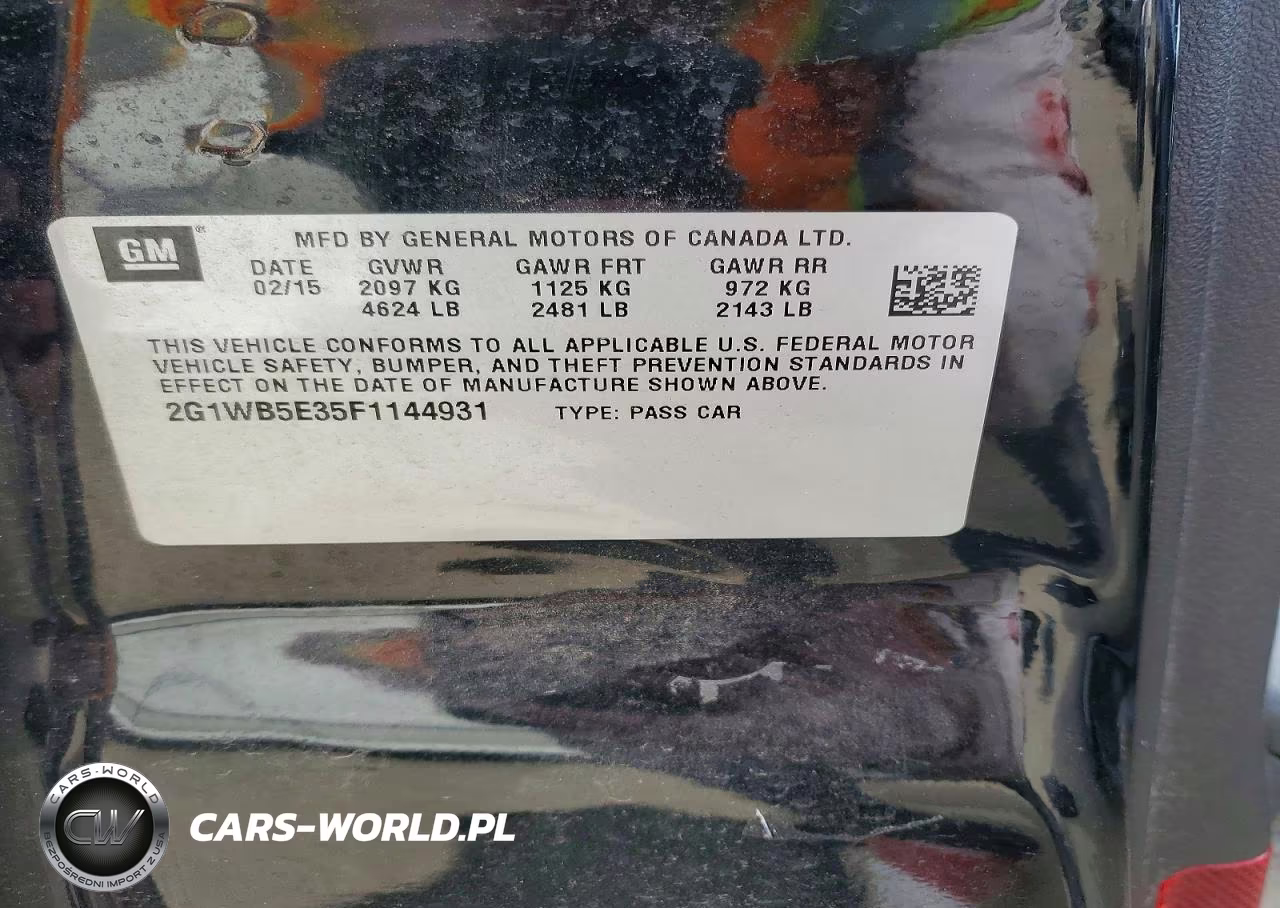 2015 Chevrolet Impala Limited Lt VIN:2G1WB5E35F1144931 - 12