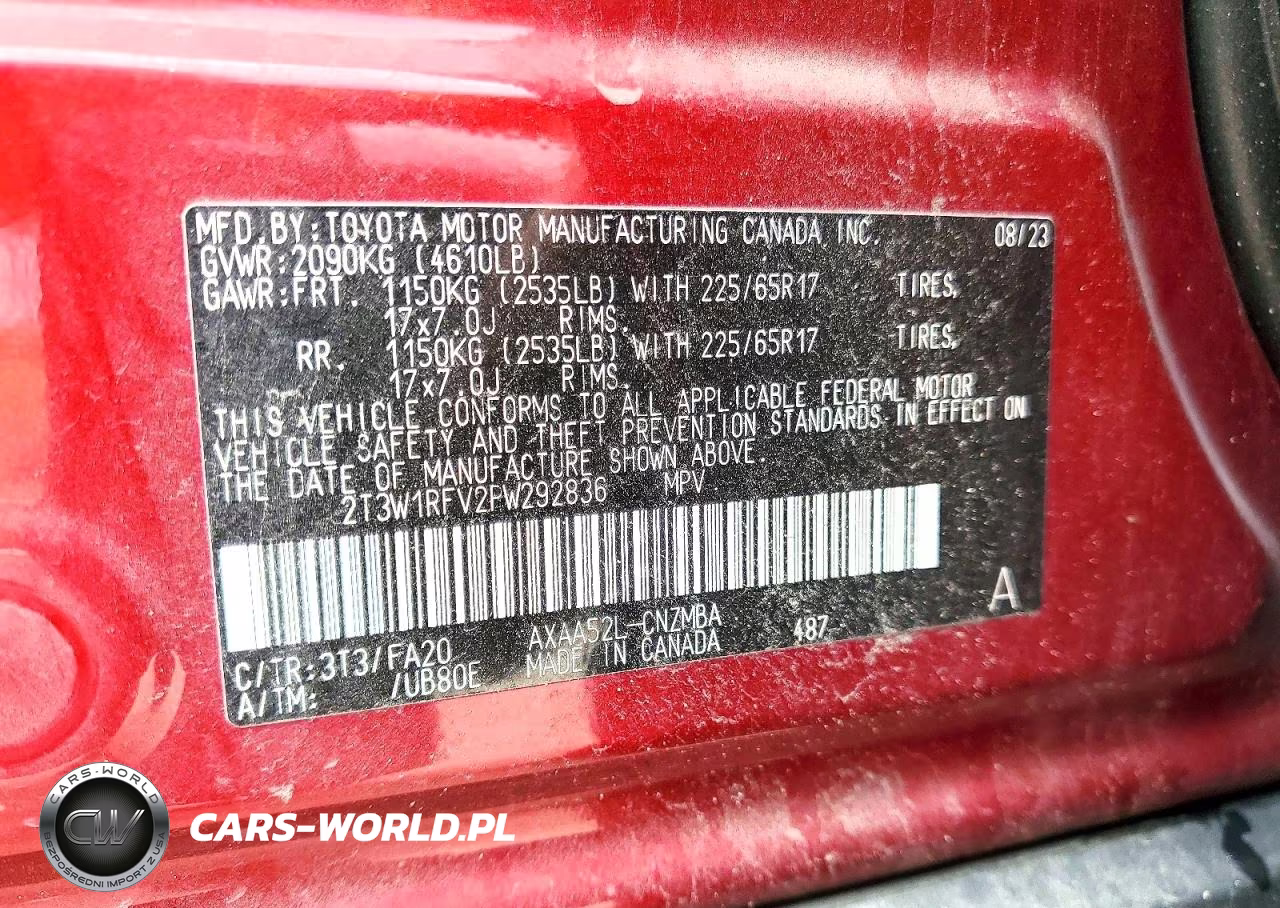 2023 Toyota Rav4 Xle VIN:2T3W1RFV2PW292836 - 13
