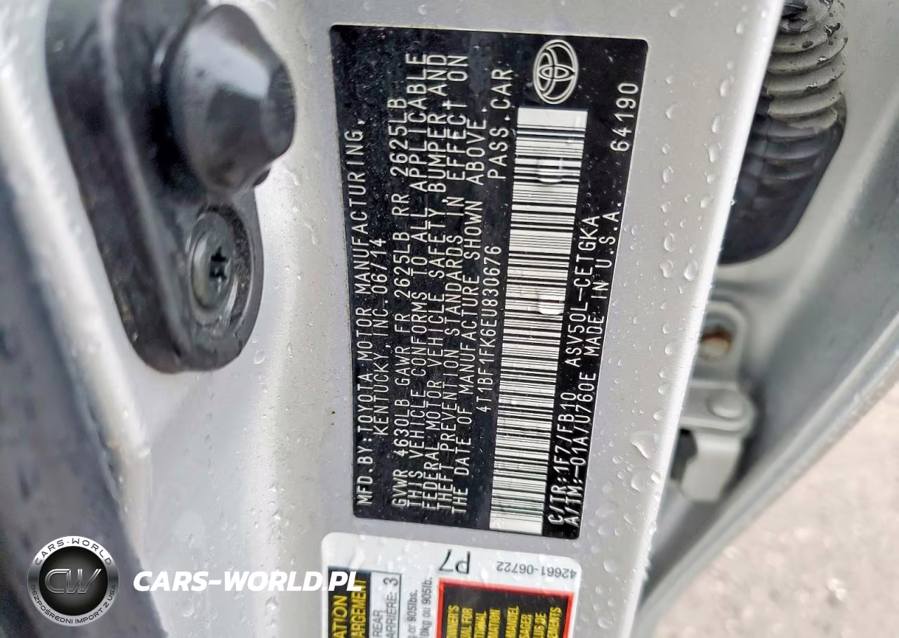 2014 Toyota Camry Xle VIN:4T1BF1FK6EU830676 - 12
