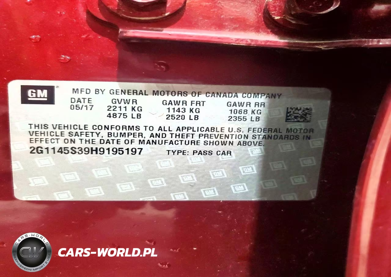 2017 Chevrolet Impala Premier VIN:2G1145S39H9195197 - 13