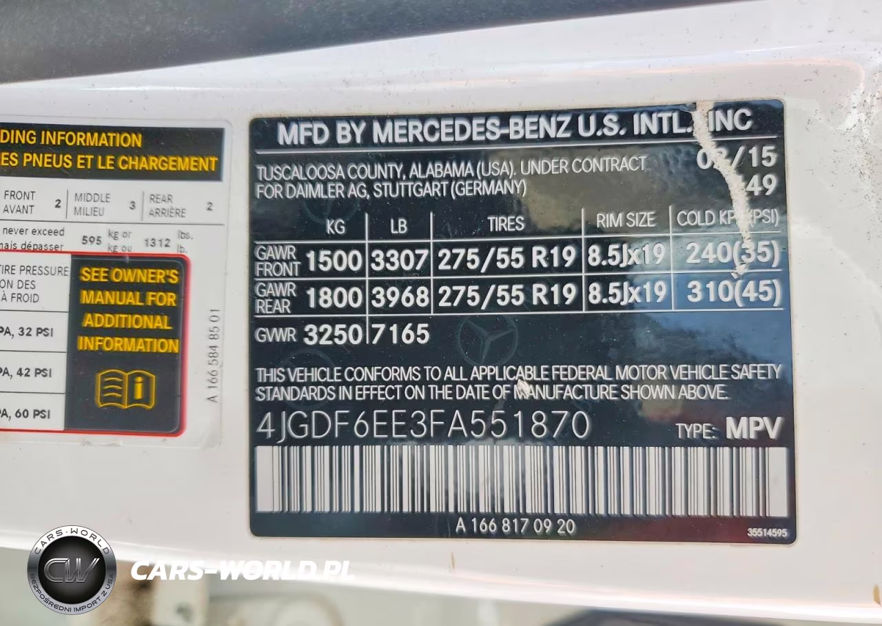 2015 Mercedes-Benz Gl 450 4Matic VIN:4JGDF6EE3FA551870 - 13