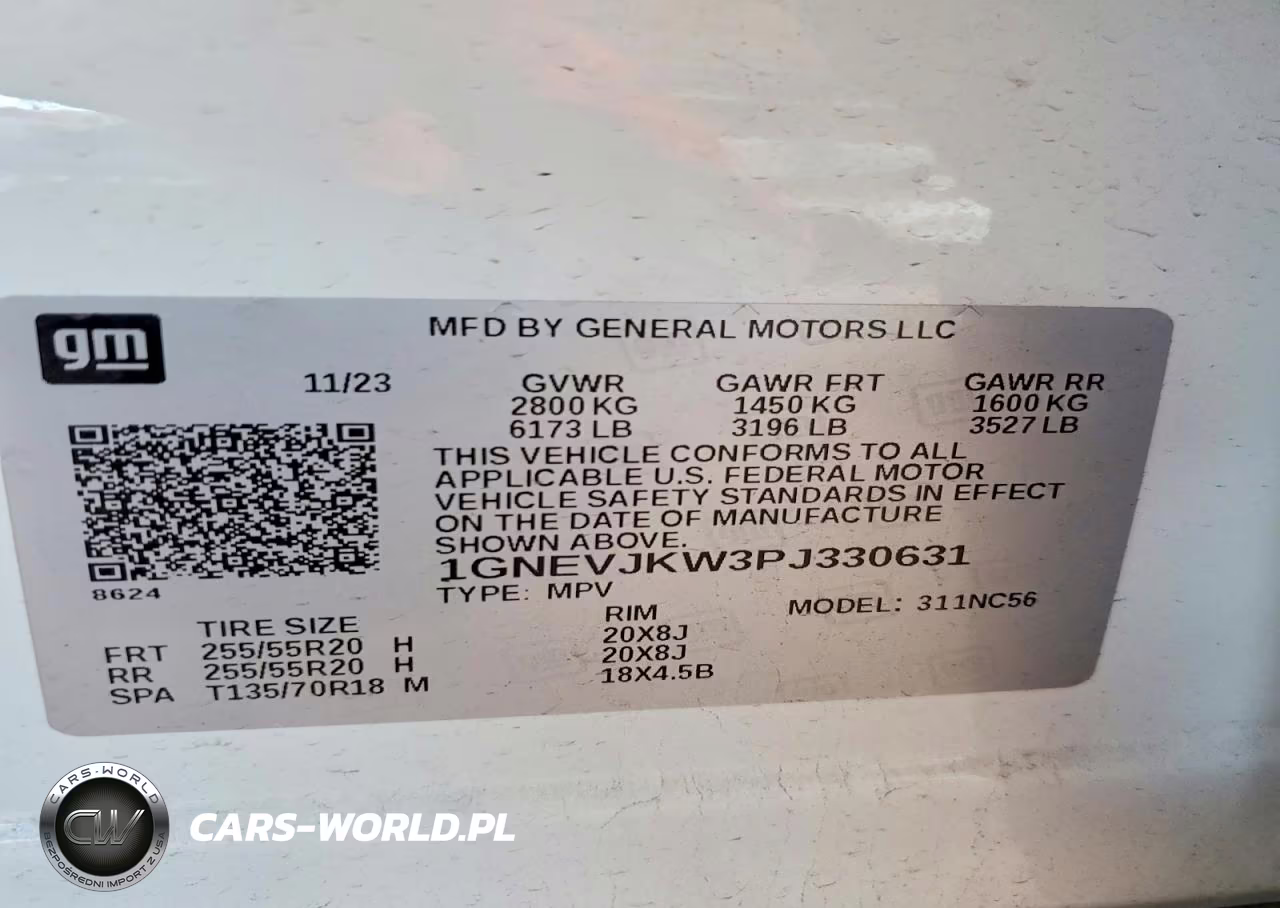 2023 Chevrolet Traverse Rs VIN:1GNEVJKW3PJ330631 - 14