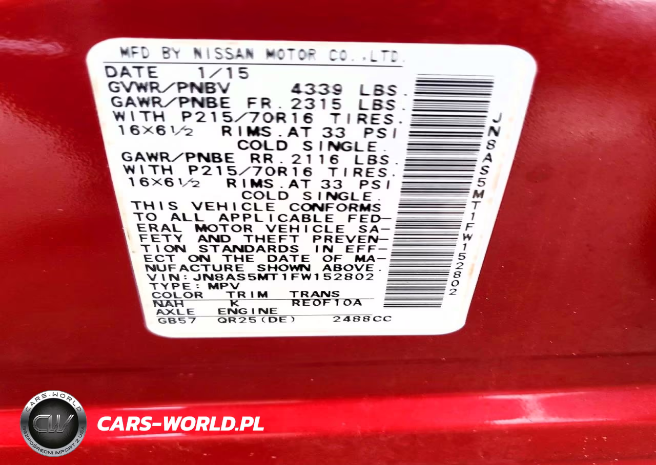2015 Nissan Rogue Select S VIN:JN8AS5MT1FW152802 - 14