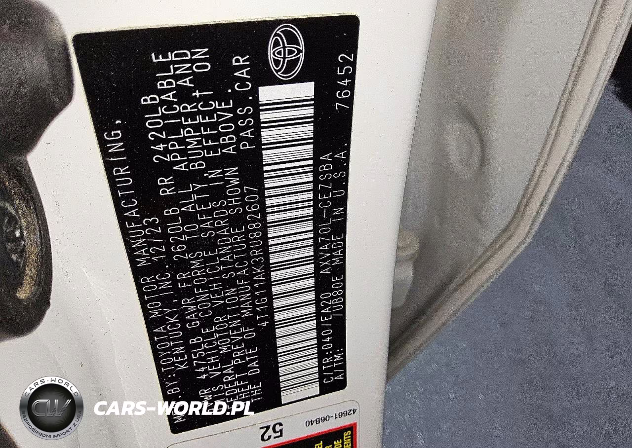 2024 Toyota Camry Se VIN:4T1G11AK3RU882607 - 12
