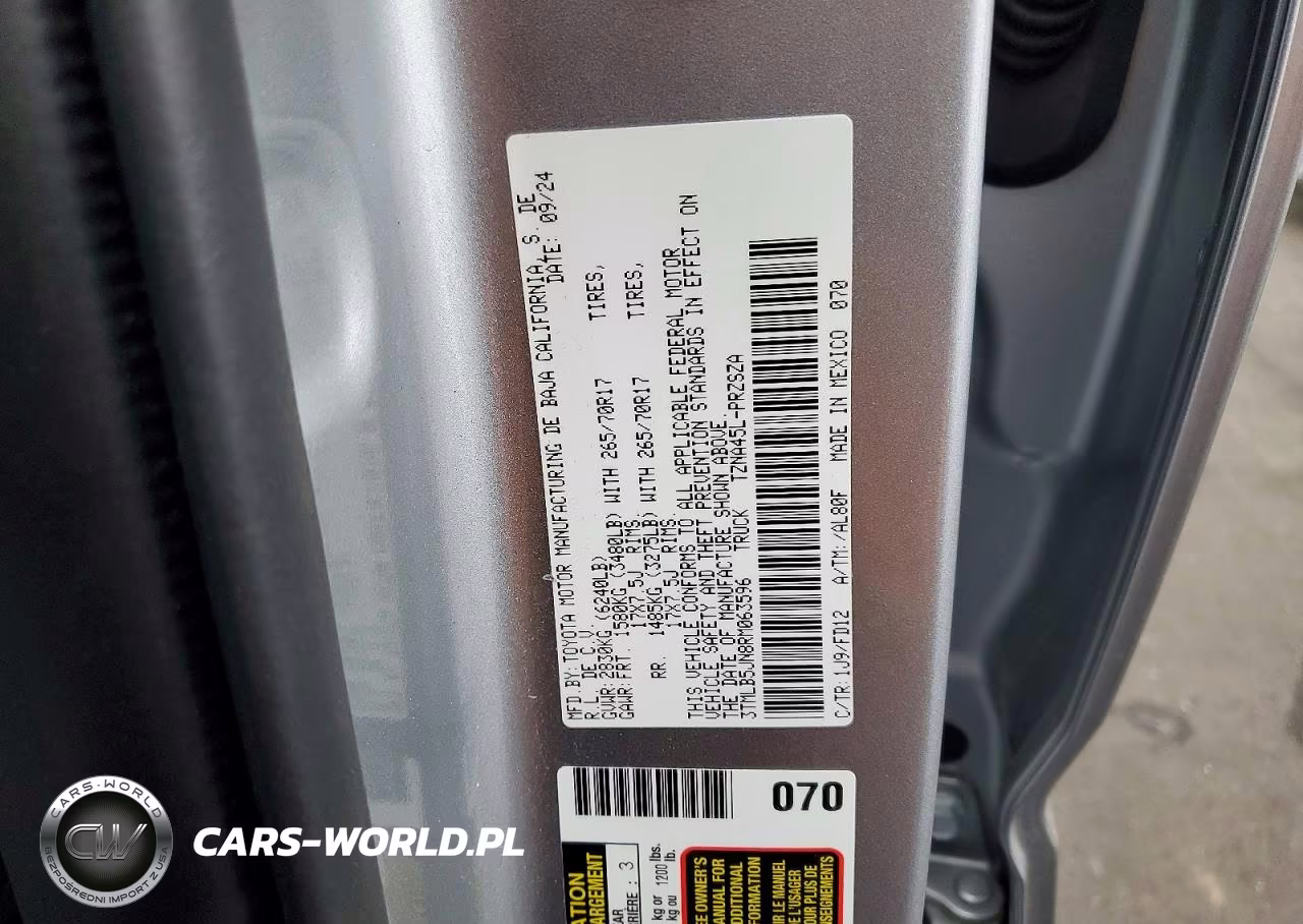 2024 Toyota Tacoma Trd Off-Road VIN:3TMLB5JN8RM063596 - 12