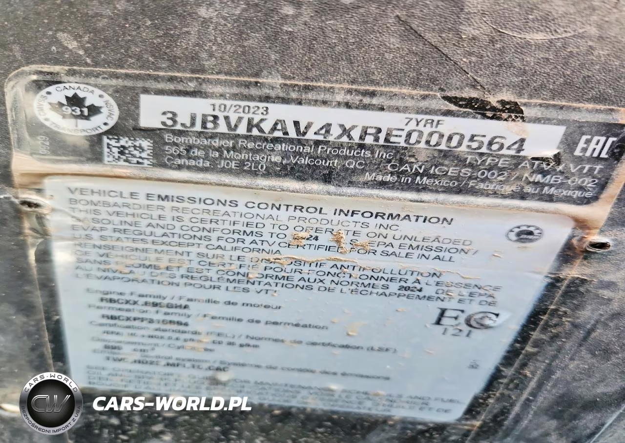 2024 Can-Am Maverick X3 Utility Vehicle VIN:3JBVKAV4XRE000564 - 10