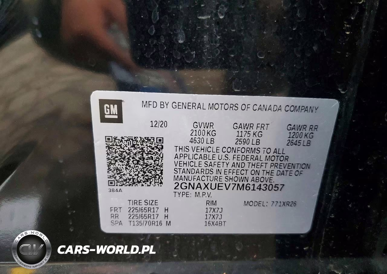 2021 Chevrolet Equinox Lt VIN:2GNAXUEV7M6143057 - 13