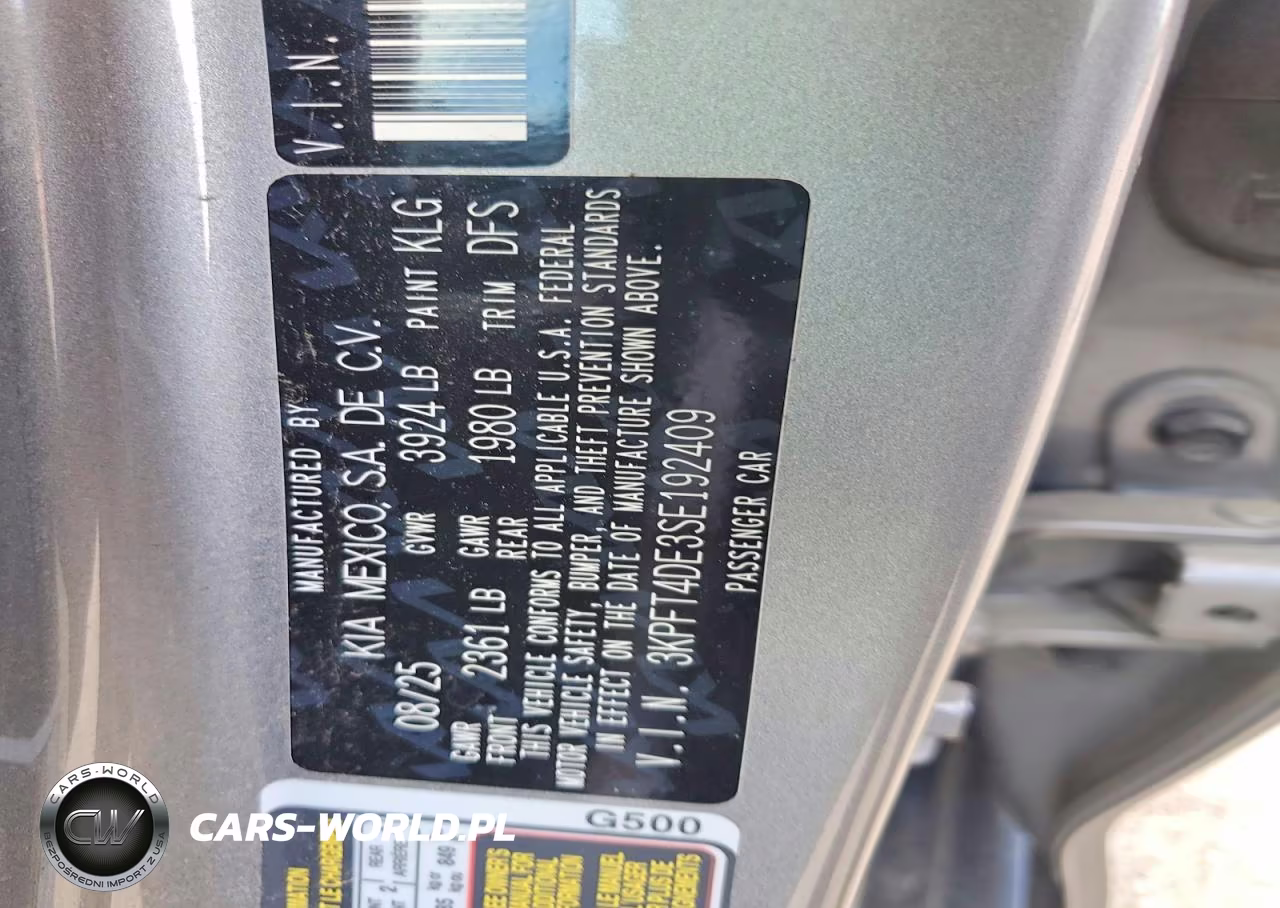 2025 Kia K4 Lxs VIN:3KPFT4DE3SE192409 - 13