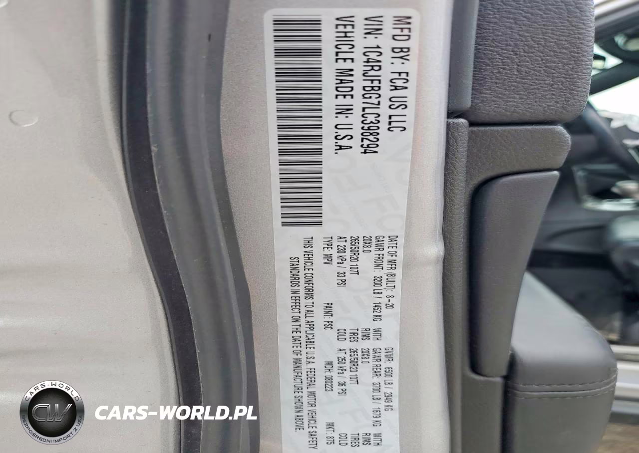 2020 Jeep Grand Cherokee Limited VIN:1C4RJFBG7LC398294 - 13