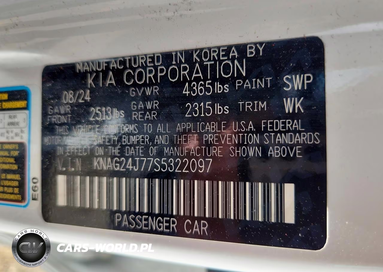 2025 Kia K5 Lxs VIN:KNAG24J77S5322097 - 12