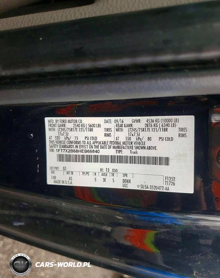 2017 Ford F250 Super Duty VIN:1FT7X2B68HEB66840 - 13