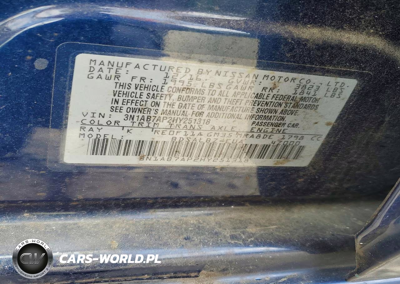 2017 Nissan Sentra S VIN:3N1AB7AP2HY251318 - 12