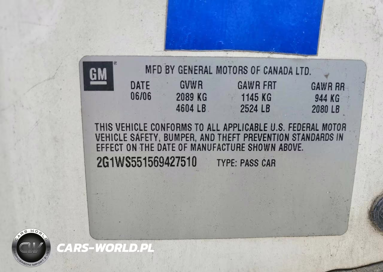 2006 Chevrolet Impala Police VIN:2G1WS551569427510 - 12