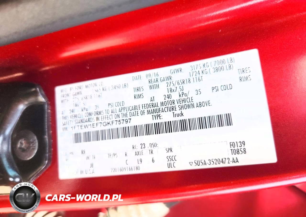 2016 Ford F150 Supercrew VIN:1FTEW1EF7GKF75797 - 12