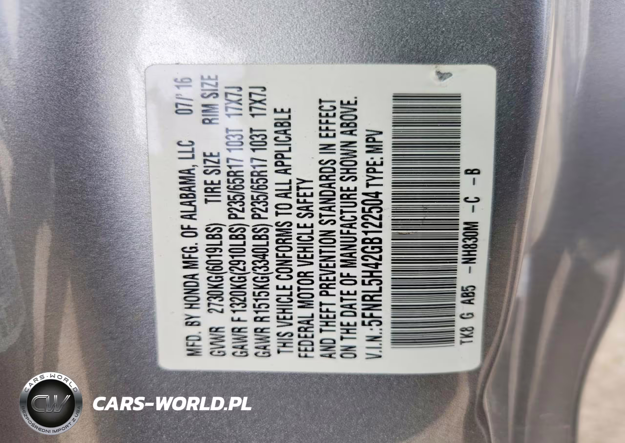 2016 Honda Odyssey Ex VIN:5FNRL5H42GB122504 - 14