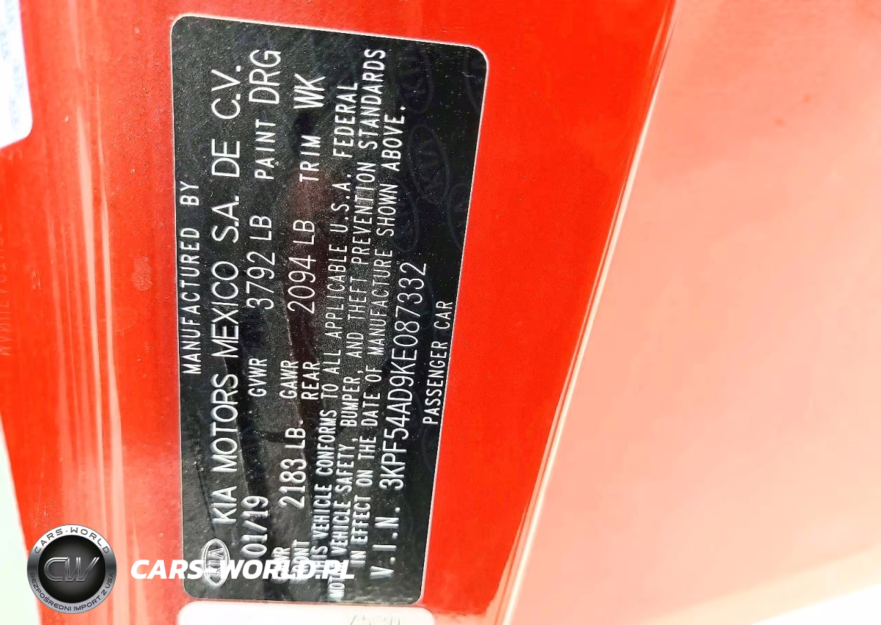 2019 Kia Forte Ex VIN:3KPF54AD9KE087332 - 13