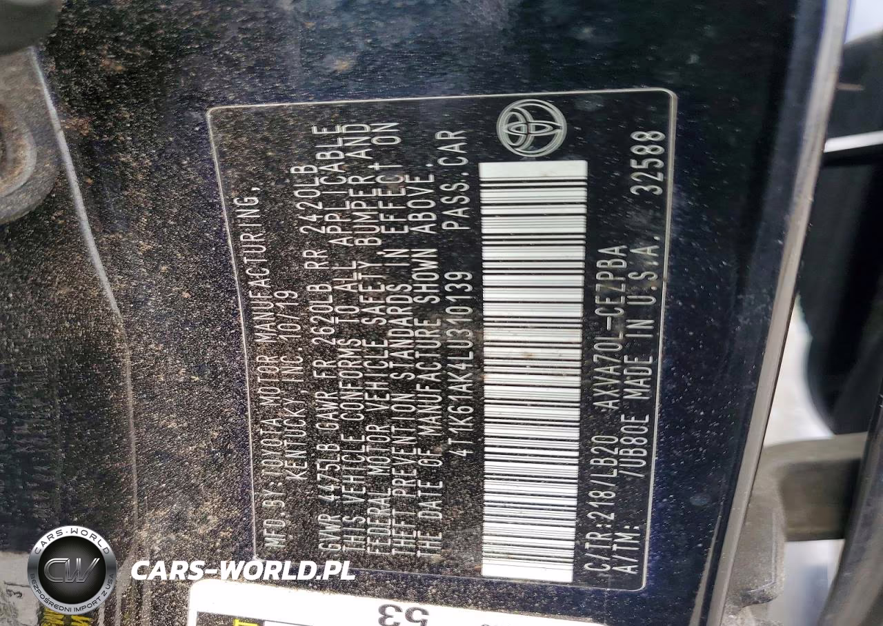 2020 Toyota Camry Xse VIN:4T1K61AK4LU310139 - 12