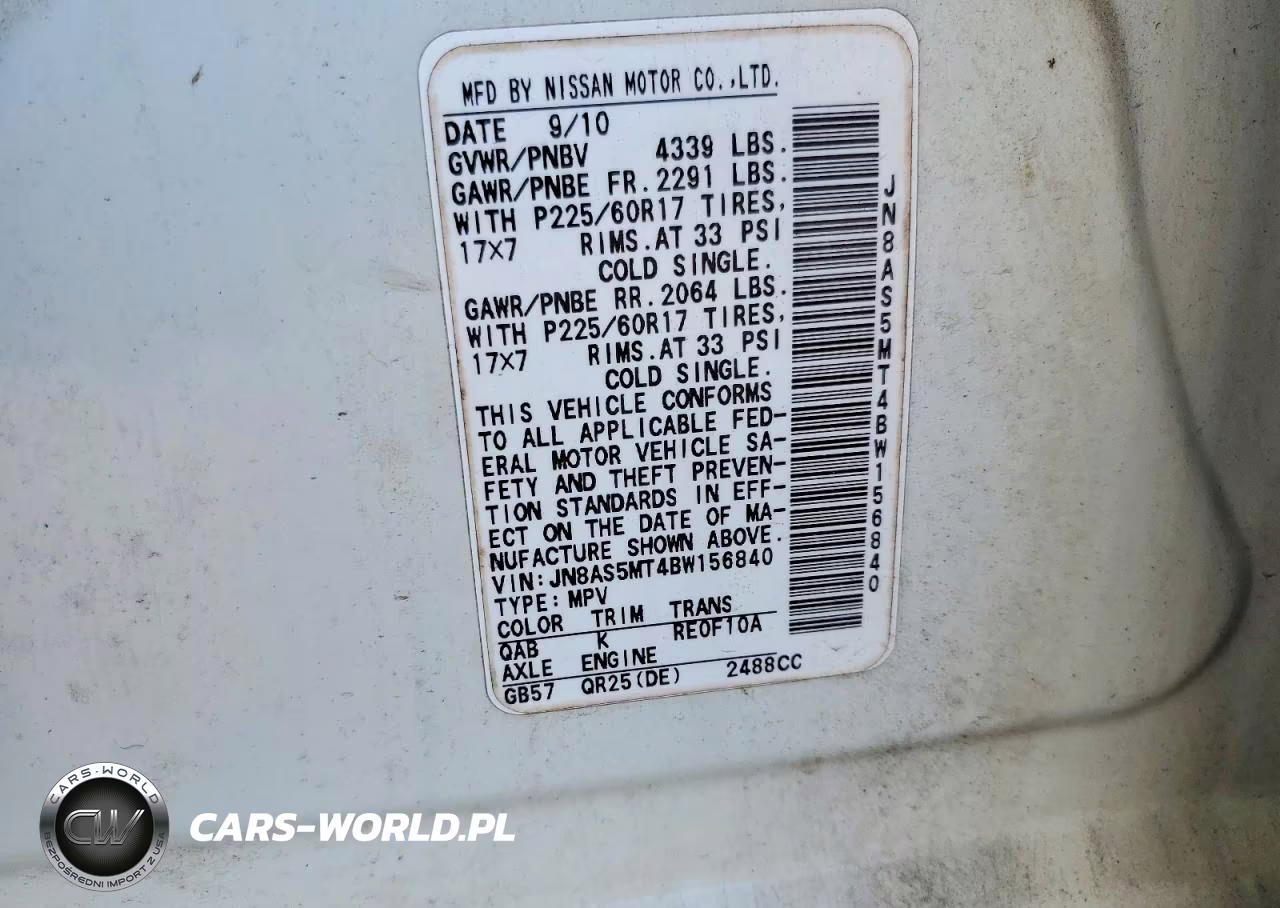 2011 Nissan Rogue S VIN:JN8AS5MT4BW156840 - 13