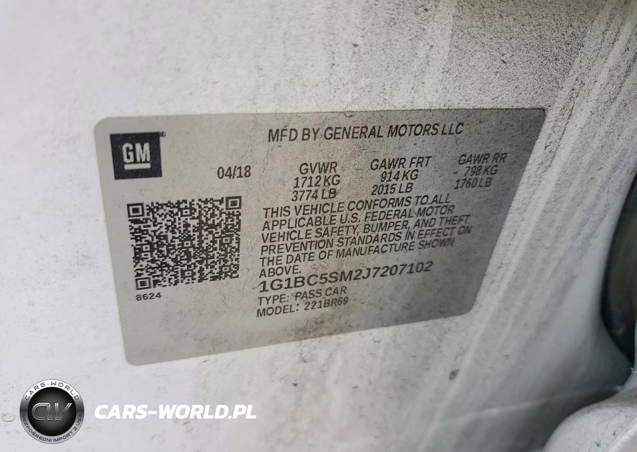 2018 Chevrolet Cruze Ls VIN:1G1BC5SM2J7207102 - 13