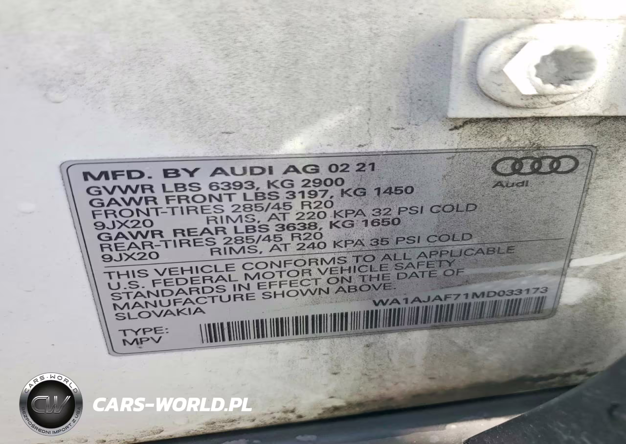 2021 Audi Q7 Premium VIN:WA1AJAF71MD033173 - 13