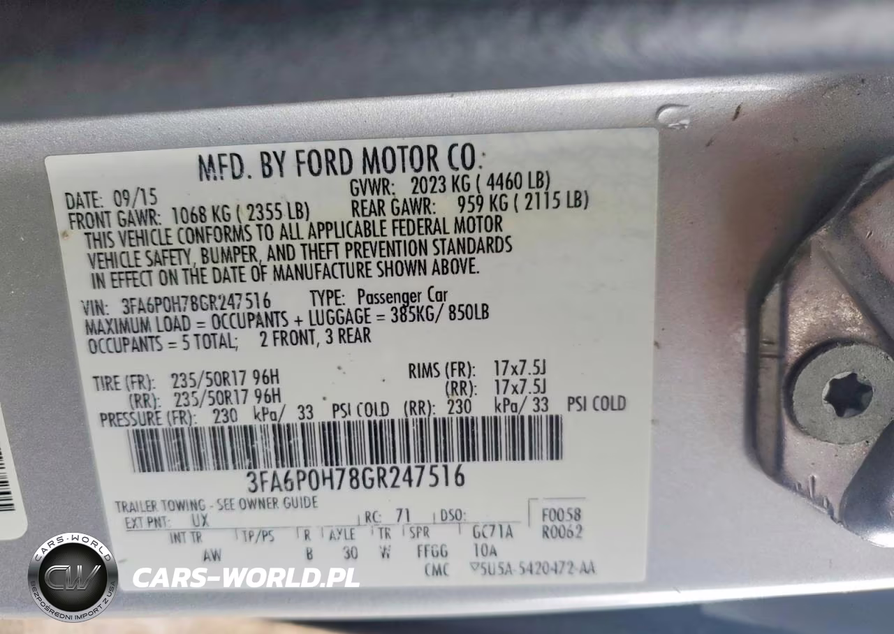 2016 Ford Fusion Se VIN:3FA6P0H78GR247516 - 13