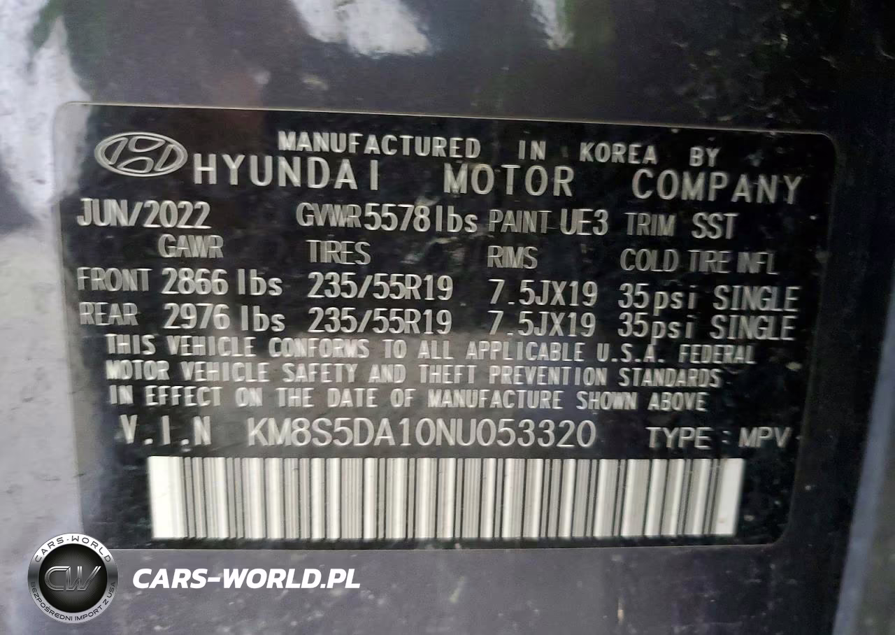 2022 Hyundai Santa Fe Hybrid Limited VIN:KM8S5DA10NU053320 - 13