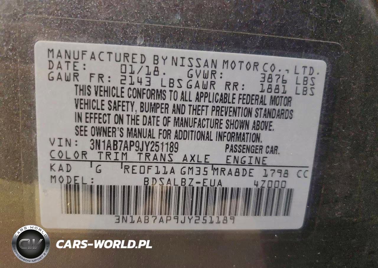 2018 Nissan Sentra S VIN:3N1AB7AP9JY251189 - 13