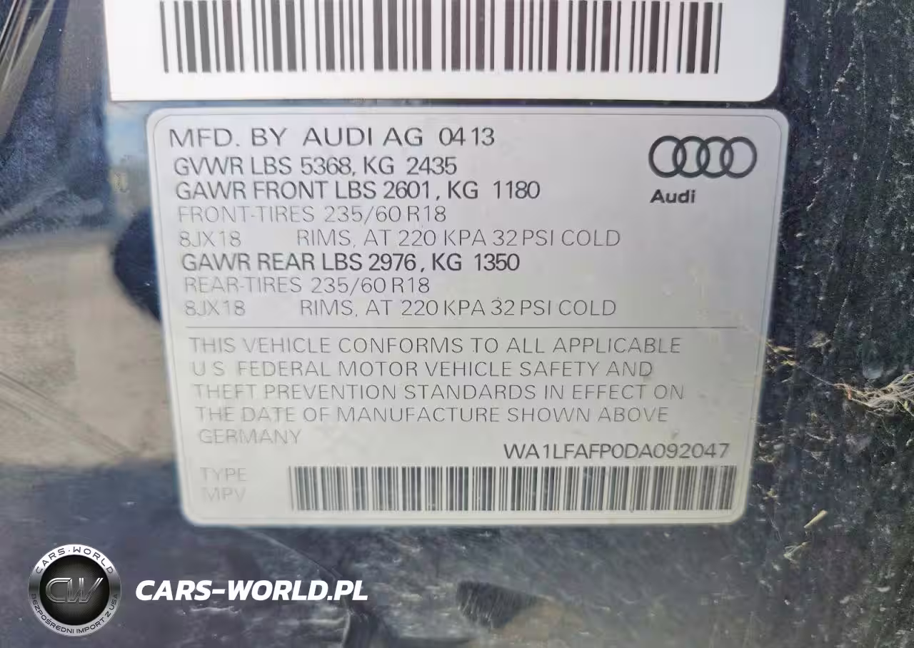 2013 Audi Q5 Premium Plus VIN:WA1LFAFP0DA092047 - 13