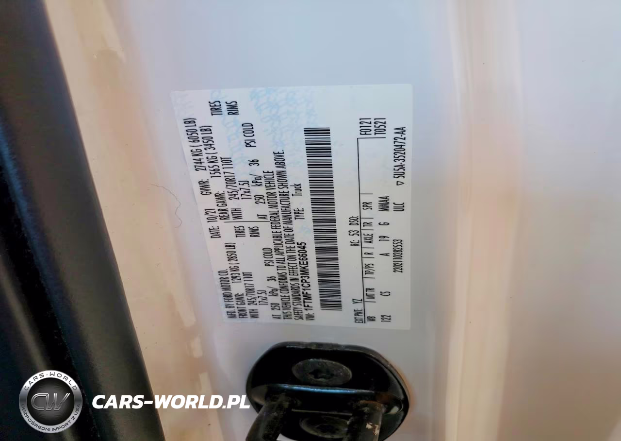 2021 Ford F150 VIN:1FTMF1CP3MKE66045 - 12