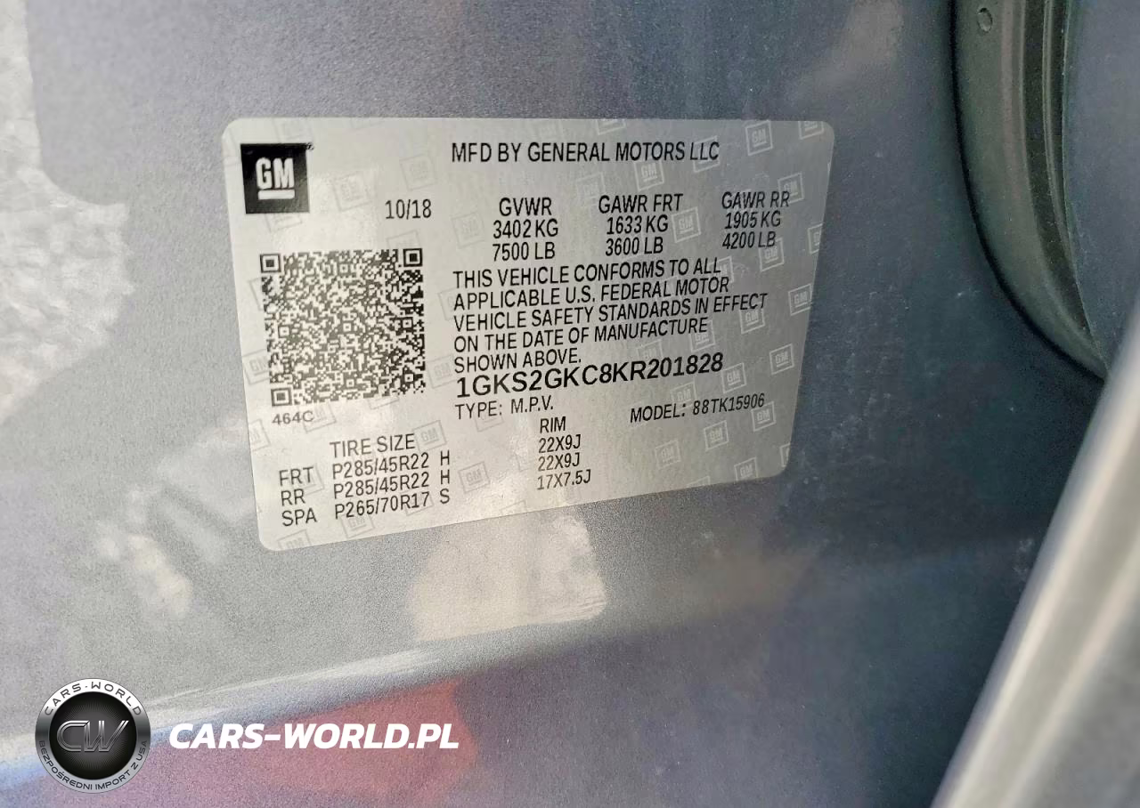 2019 GMC Yukon Xl K1500 Slt VIN:1GKS2GKC8KR201828 - 14