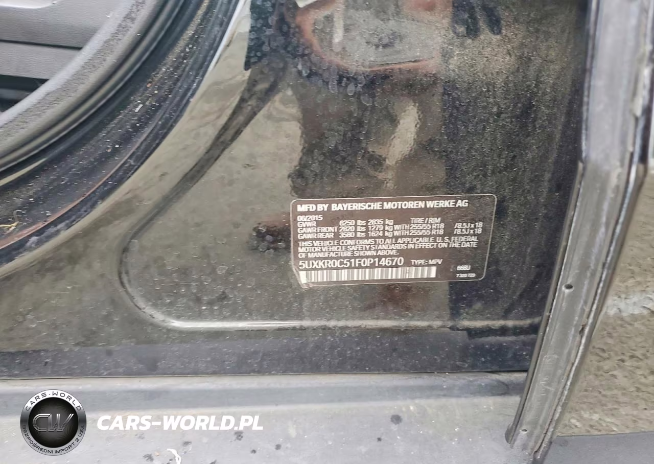 2015 BMW X5 xDrive35I VIN:5UXKR0C51F0P14670 - 12