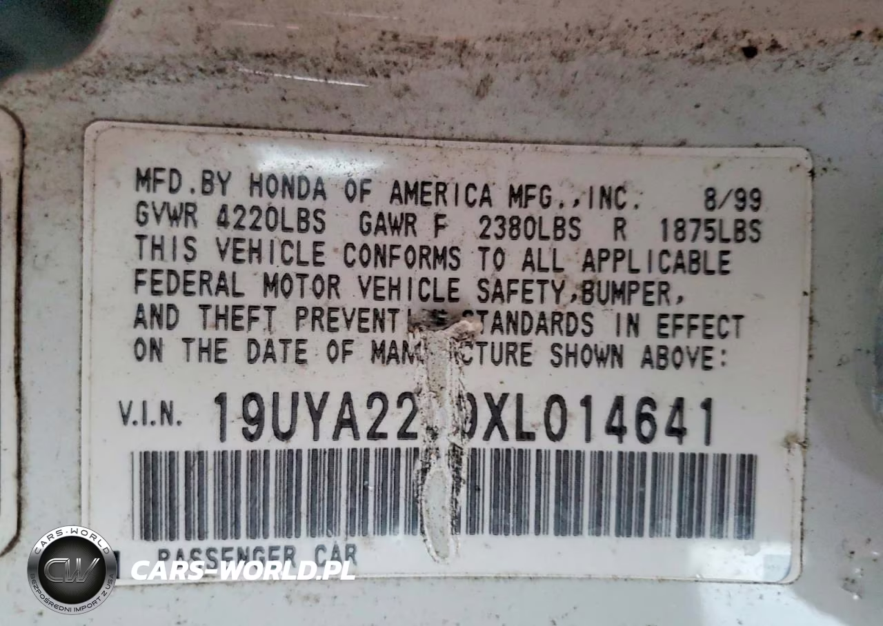 1999 Acura 3.0Cl VIN:19UYA2259XL014641 - 12