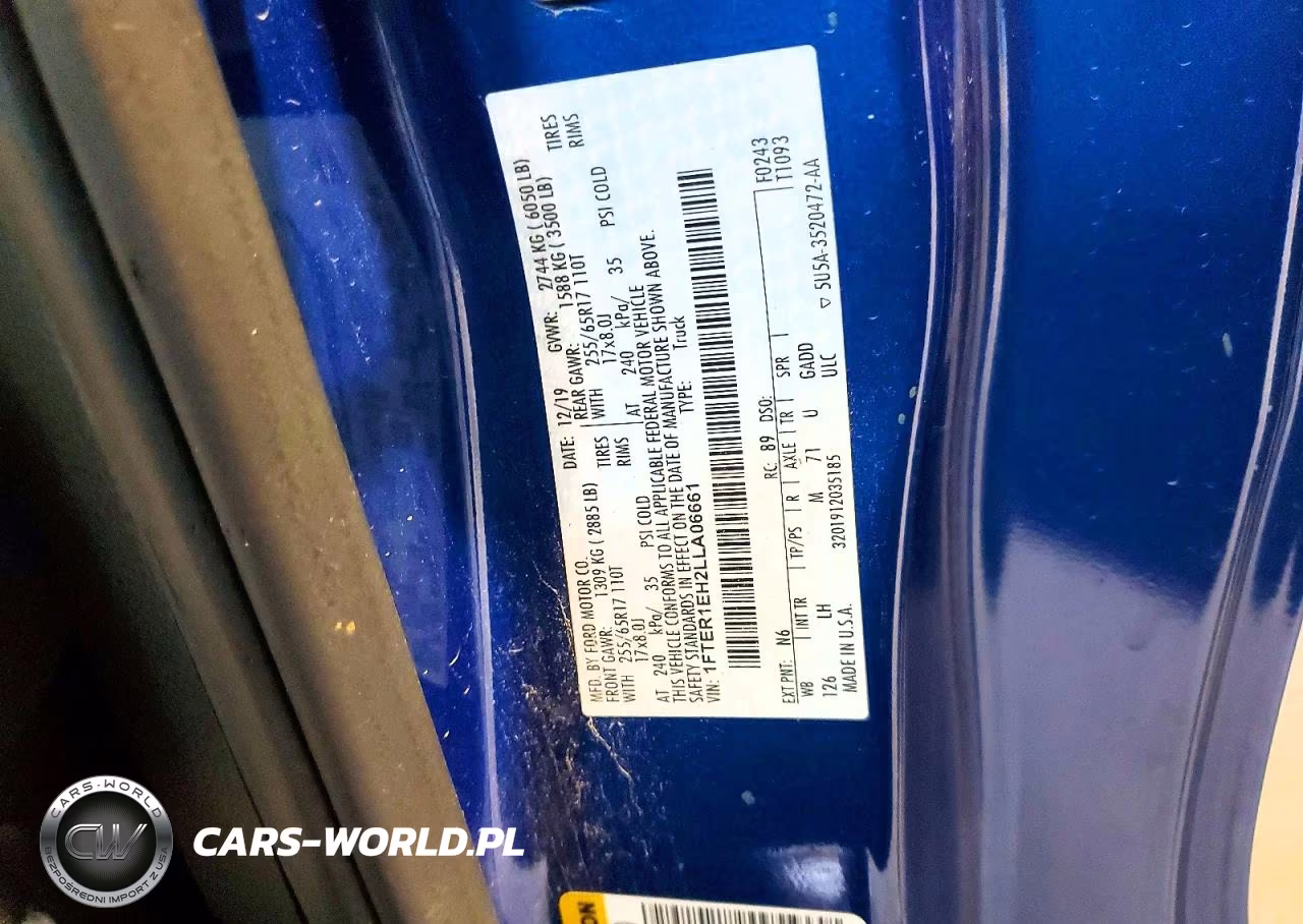 2020 Ford Ranger Xl VIN:1FTER1EH2LLA06661 - 12